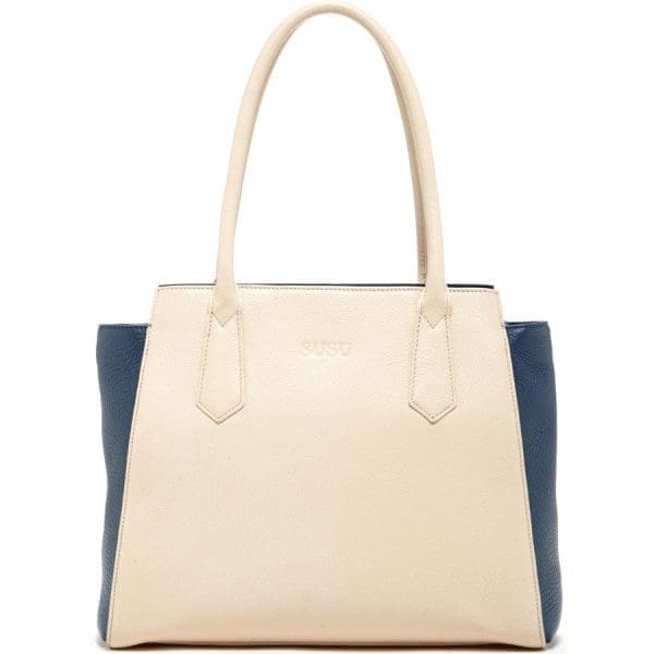 SUSU Jody Off White Leather Shoulder Bag - Must Have