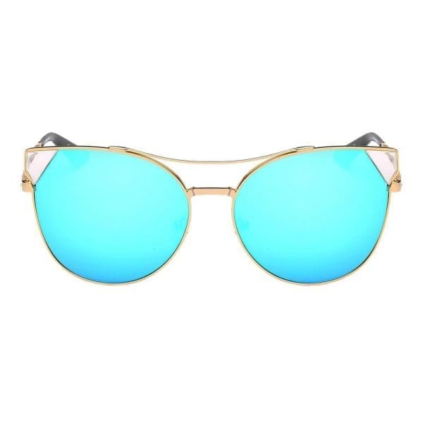 Cramilo Eyewear Aspen - Trendy Mirrored Cat Eye Sunglasses - Image 2