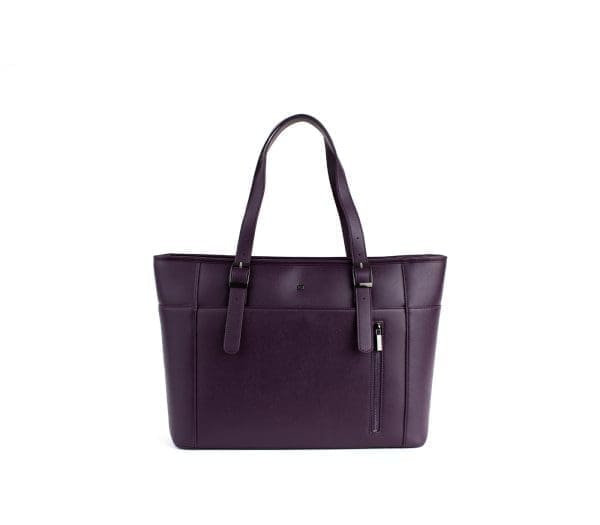 Gunas New York - Miley - Purple Vegan Leather Laptop Bag - Image 11