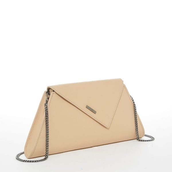 SUSU Angelica Nude Leather Clutch Bag - Fast Shipping - Image 2
