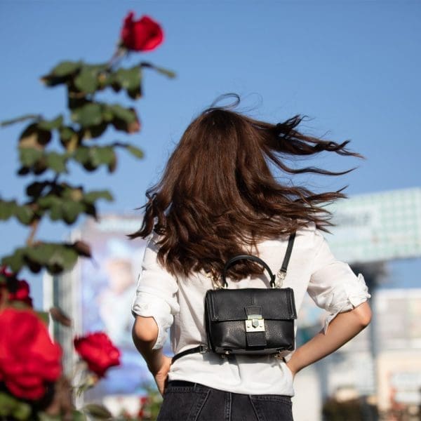 SUSU Linda Black Leather Backpack - Gorgeous Design - Image 10