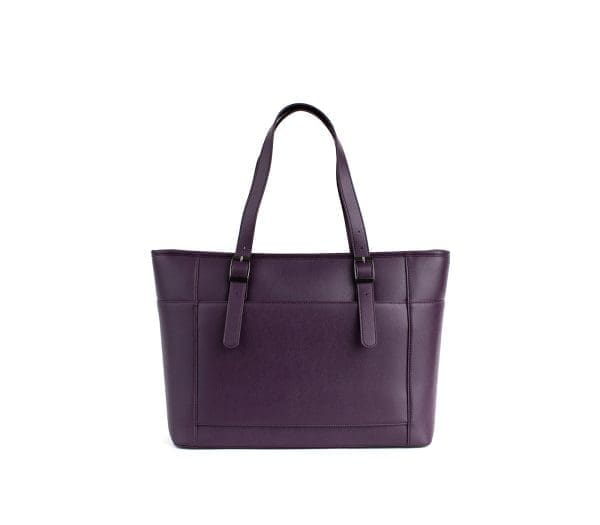 Gunas New York - Miley - Purple Vegan Leather Laptop Bag - Image 2