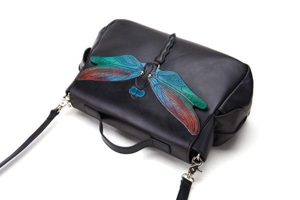 Bellorita - Dragonfly Black Top-Handle Bag - Image 6