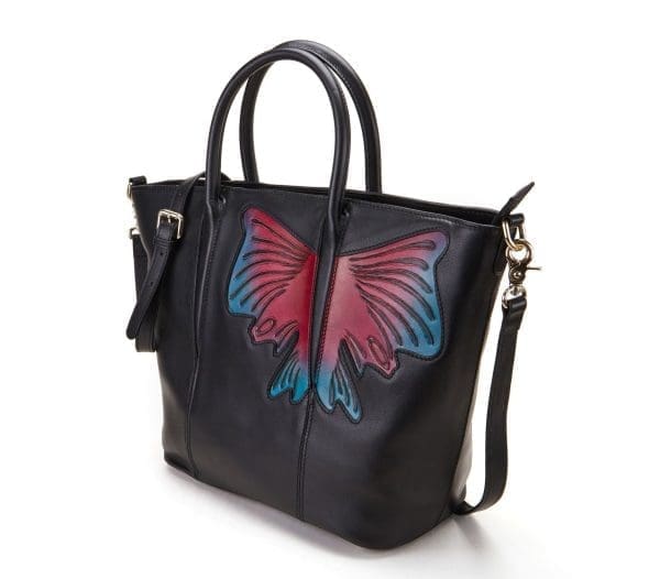 Bellorita - Butterfly Black Top Handle Bag - Image 3