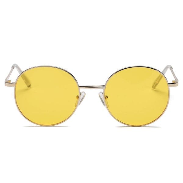 Cramilo Eyewear Geneva - Retro Oval Circle Sunglasses - Image 2