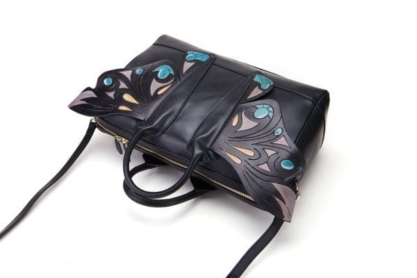 Bellorita - Wings Black Top Handle Bag - Image 5