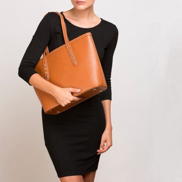 SUSU Brown Leather Shoulder Bag - Free & Fast Shipping - Image 5