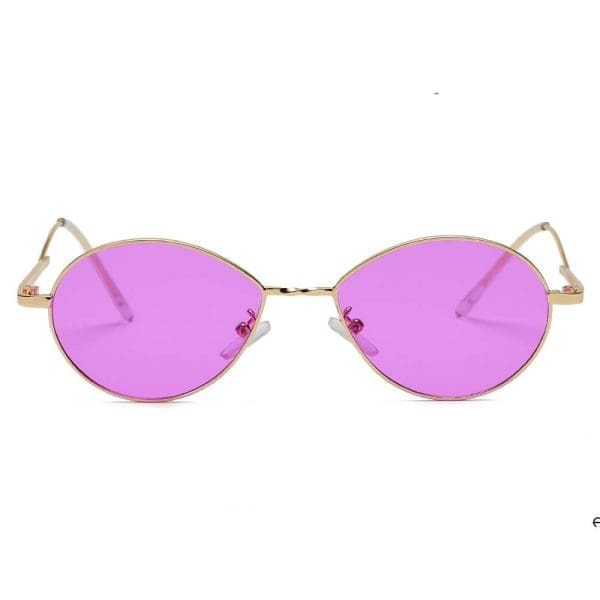 Cramilo Eyewear Hickory - Small Retro Metal Round Sunglasses - Image 6