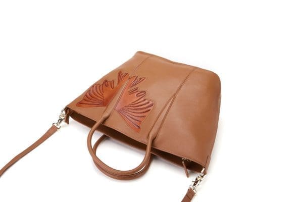 Bellorita - Butterfly Brown Top Handle Bag - Image 5
