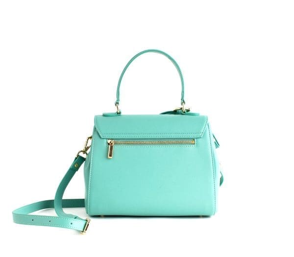 Gunas New York - Cottontail - Cyan Vegan Leather Crossbody Bag - Image 3