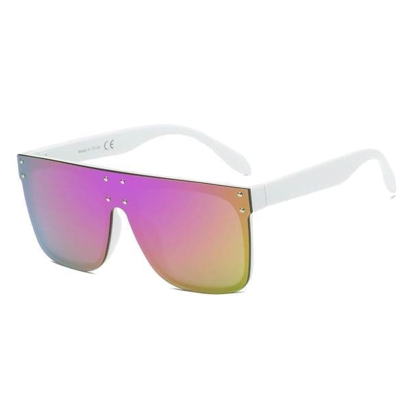 Cramilo Eyewear Akron - Flat Top Mirrored Sunglasses - Image 5