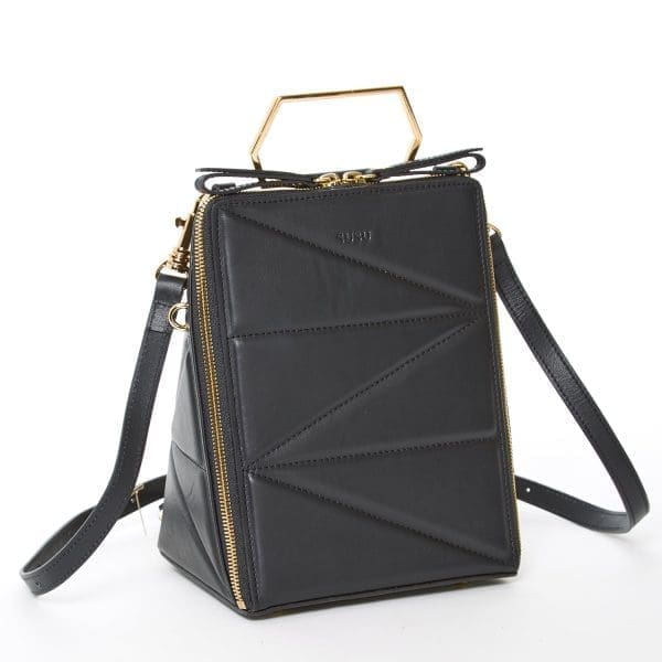 SUSU Heidi Black Leather Backpack - Free Shipping