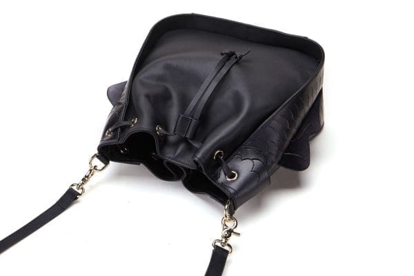 Bellorita - Carp Black Bucket Shoulder Bag - Image 5