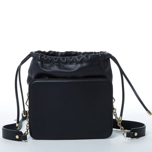 SUSU Patricia Black Leather Crossbody Bag - Leopard - Image 5