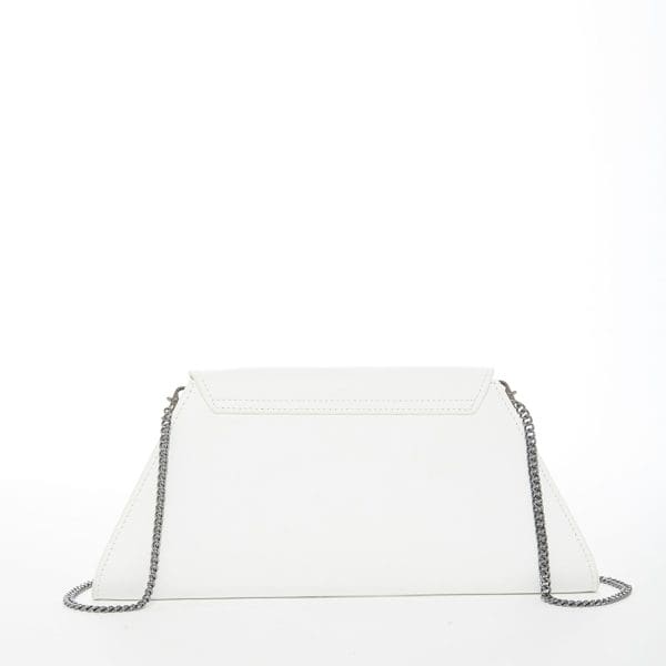 SUSU Angelica White Leather Clutch Bag - Amazing Accessory - Image 3