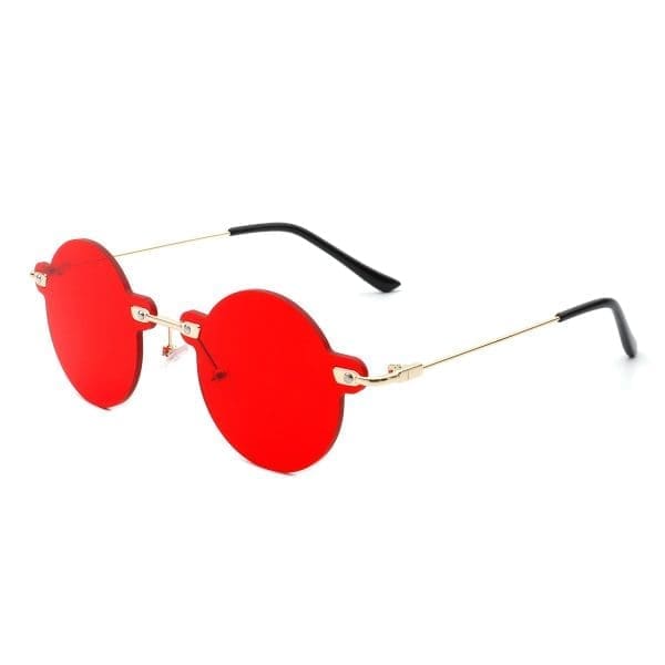 Cramilo Eyewear Crescent - Rimless Tinted Vintage Sunglasses - Image 7
