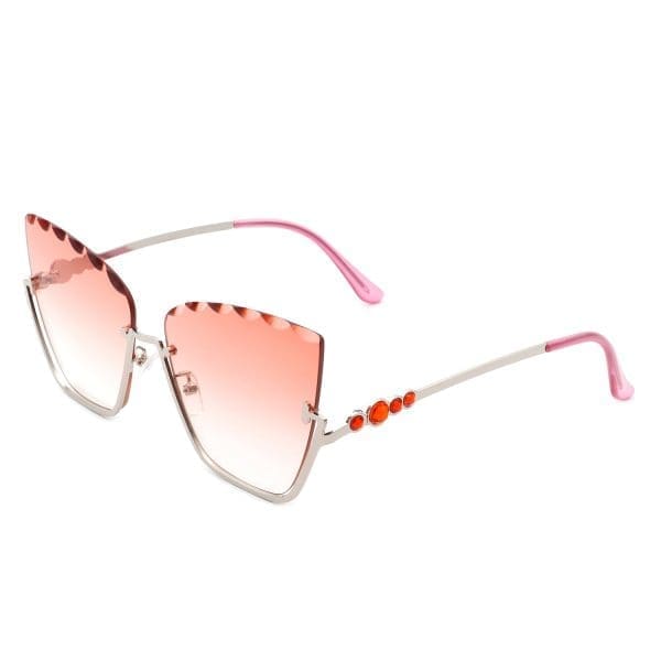 Cramilo Eyewear Starfire - Half Frame Cat Eye Sunglasses - Image 10