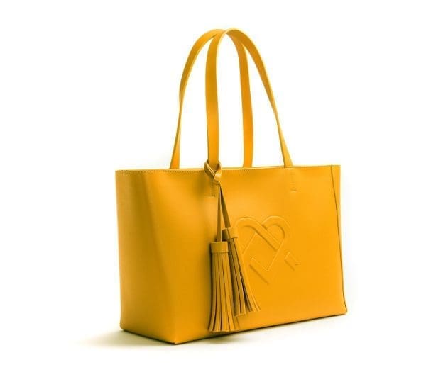 Gunas New York - Tippi - Mustard Vegan Tote Bag - Image 2