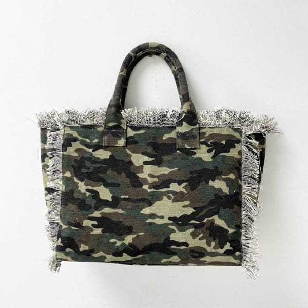 Threaded Pear Presley Fray Canvas Tote - Image 2