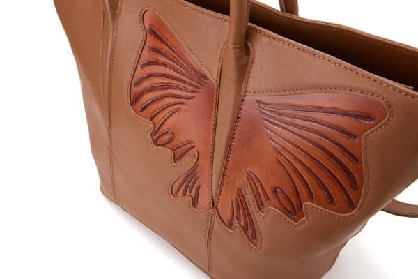 Bellorita - Butterfly Brown Top Handle Bag - Image 8
