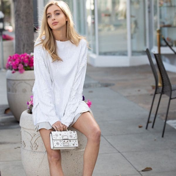 SUSU The Hollywood White Leather Crossbody Bag - Image 10
