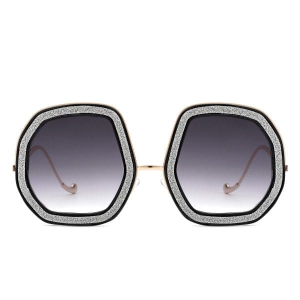 Cramilo Eyewear Xanadawn - Geometric Glitter Sunglasses - Image 4