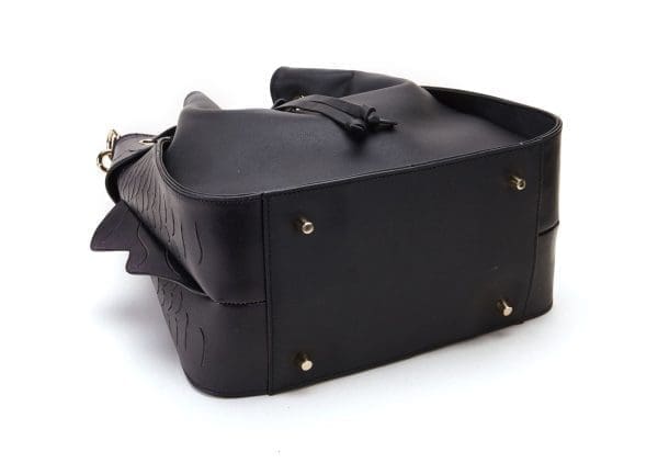Bellorita - Carp Black Bucket Shoulder Bag - Image 4