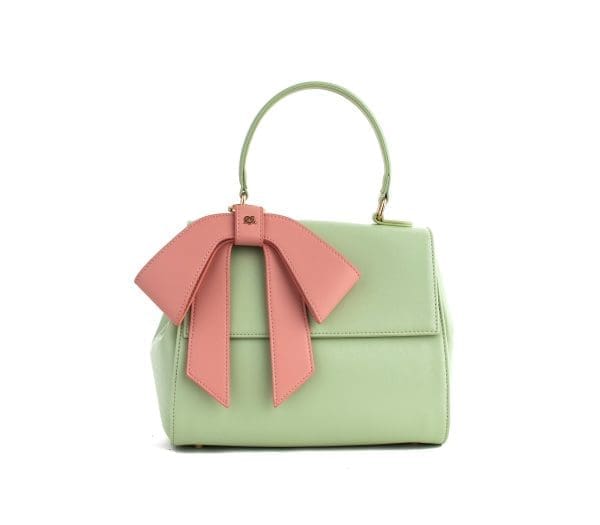 Gunas New York - Cottontail - Mint & Light Pink Vegan Leather Bag
