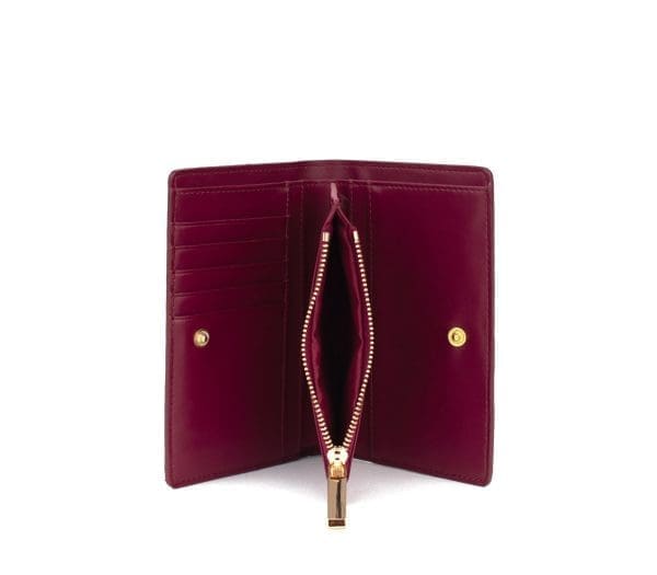 Gunas New York - Madison - Cherry Vegan Leather Wallet - Image 4