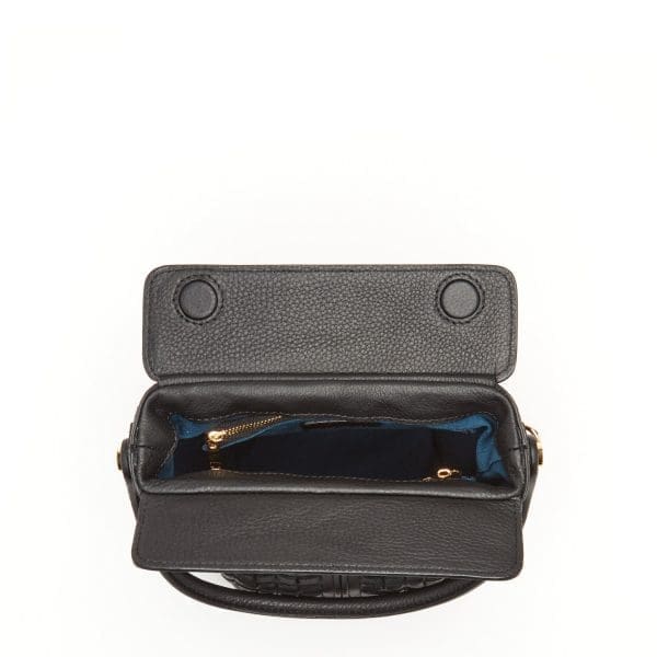 SUSU Anna Woven Black Leather Crossbody Bag - Wonderful - Image 7