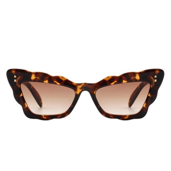 Cramilo Eyewear Radiance - Wavy Butterfly Cat Eye Sunglasses - Image 3