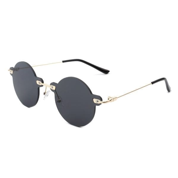 Cramilo Eyewear Crescent - Rimless Tinted Vintage Sunglasses - Image 3