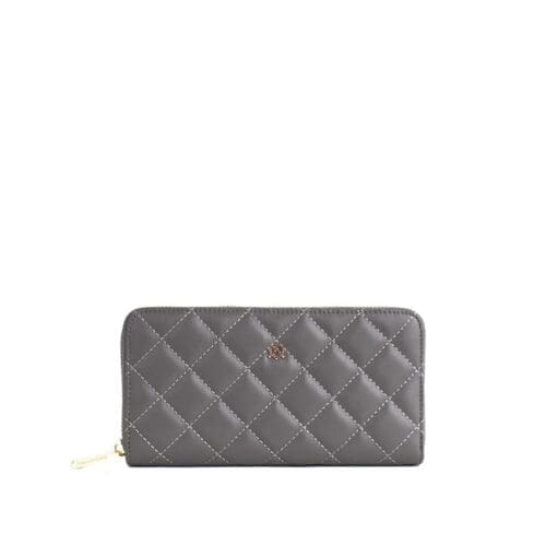 Gunas New York - Uptown Grey - Quilted Zipper Wallet