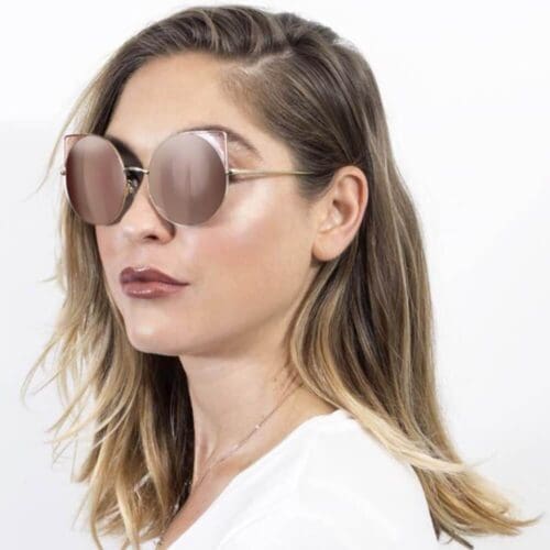 Cramilo Eyewear Aspen Trendy Mirrored Cat Eye Sunglasses 17
