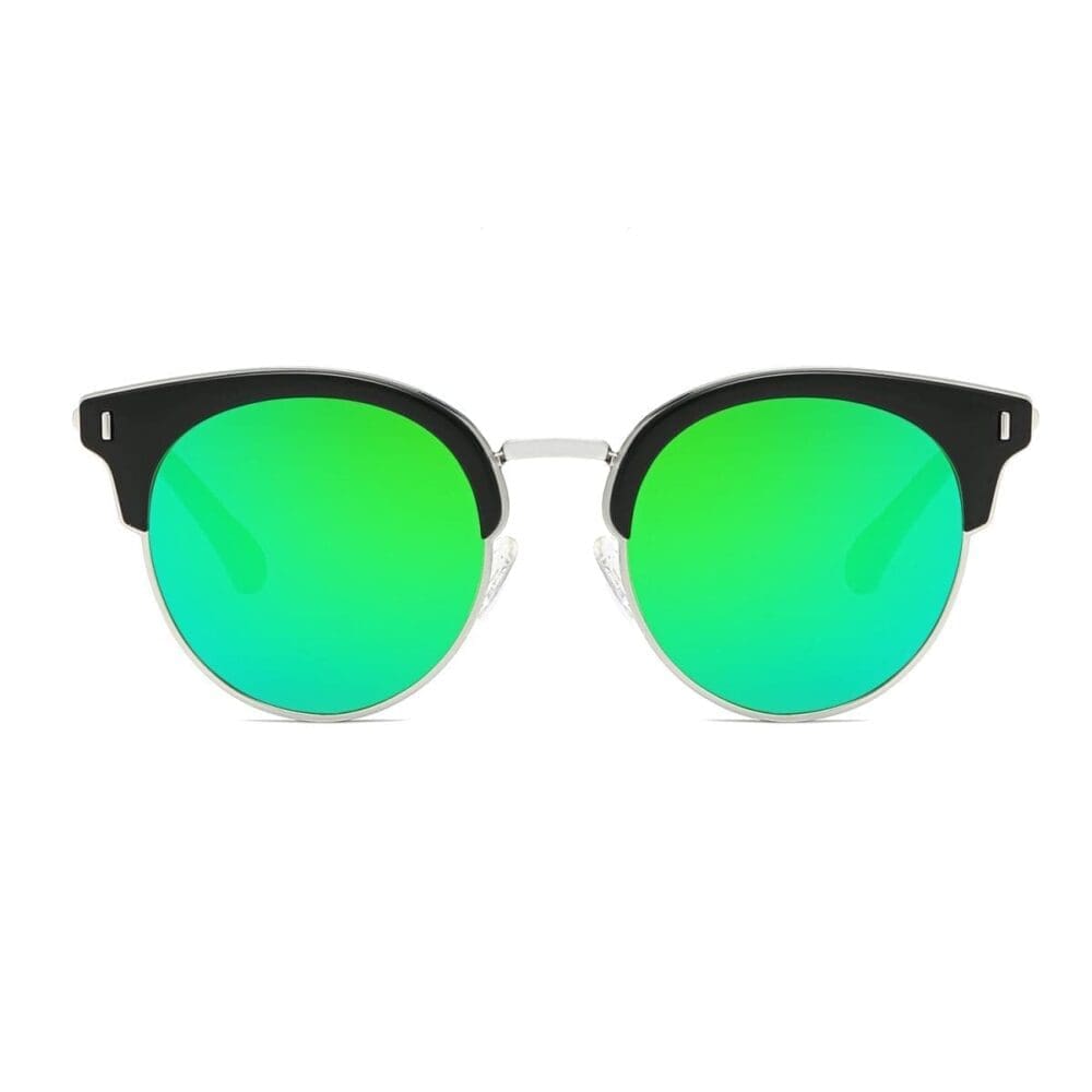 Cramilo Eyewear Biloxi Half Frame Cat Eye Sunglasses 11