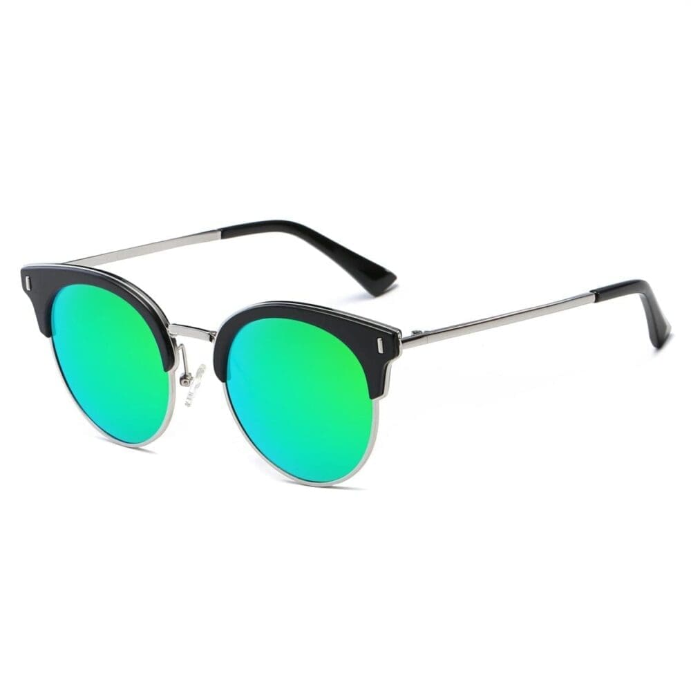 Cramilo Eyewear Biloxi Half Frame Cat Eye Sunglasses 12