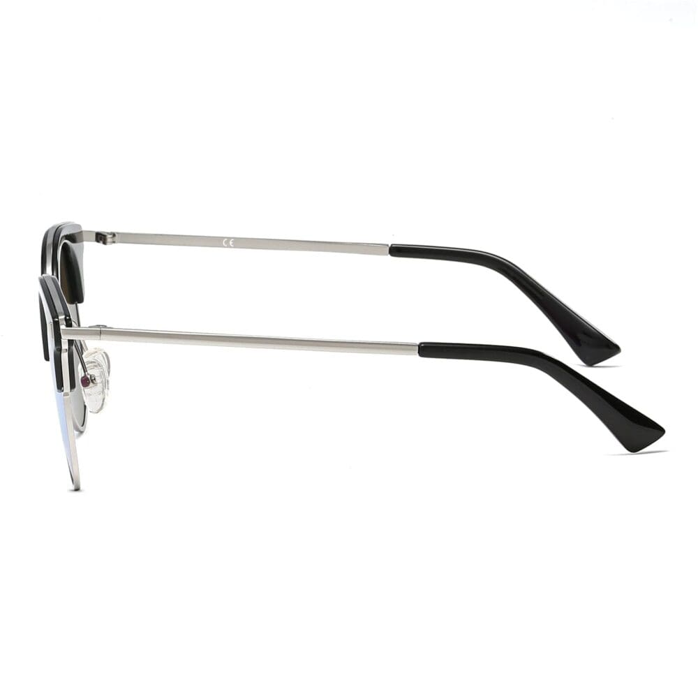 Cramilo Eyewear Biloxi Half Frame Cat Eye Sunglasses 13