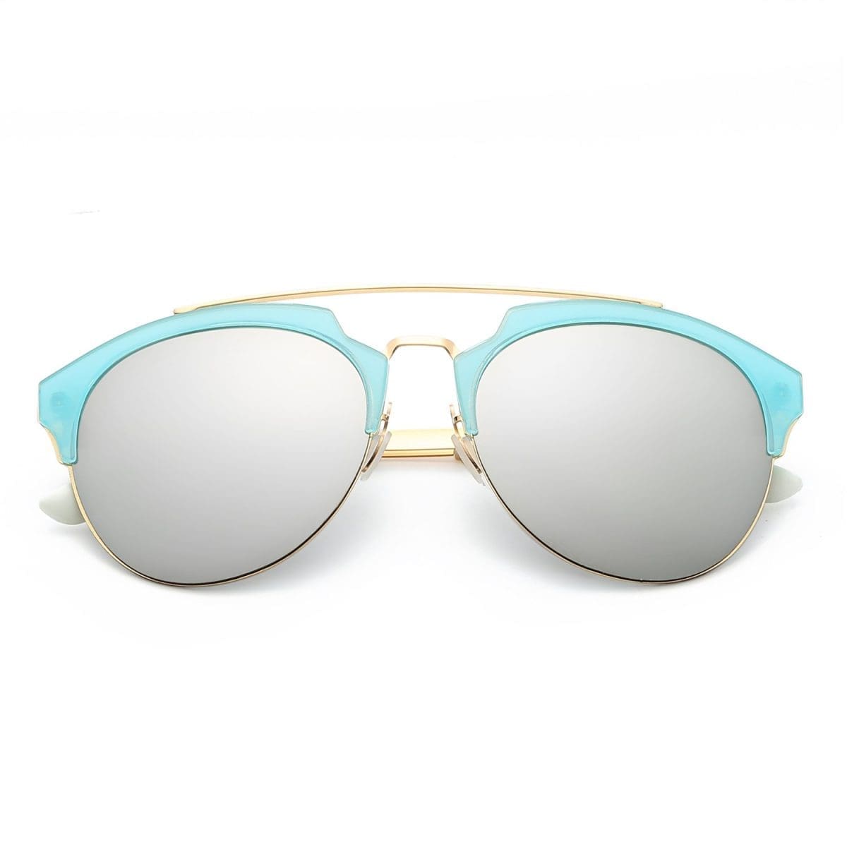 Cramilo Eyewear Corolla Mirrored Horned Sunglasses 16