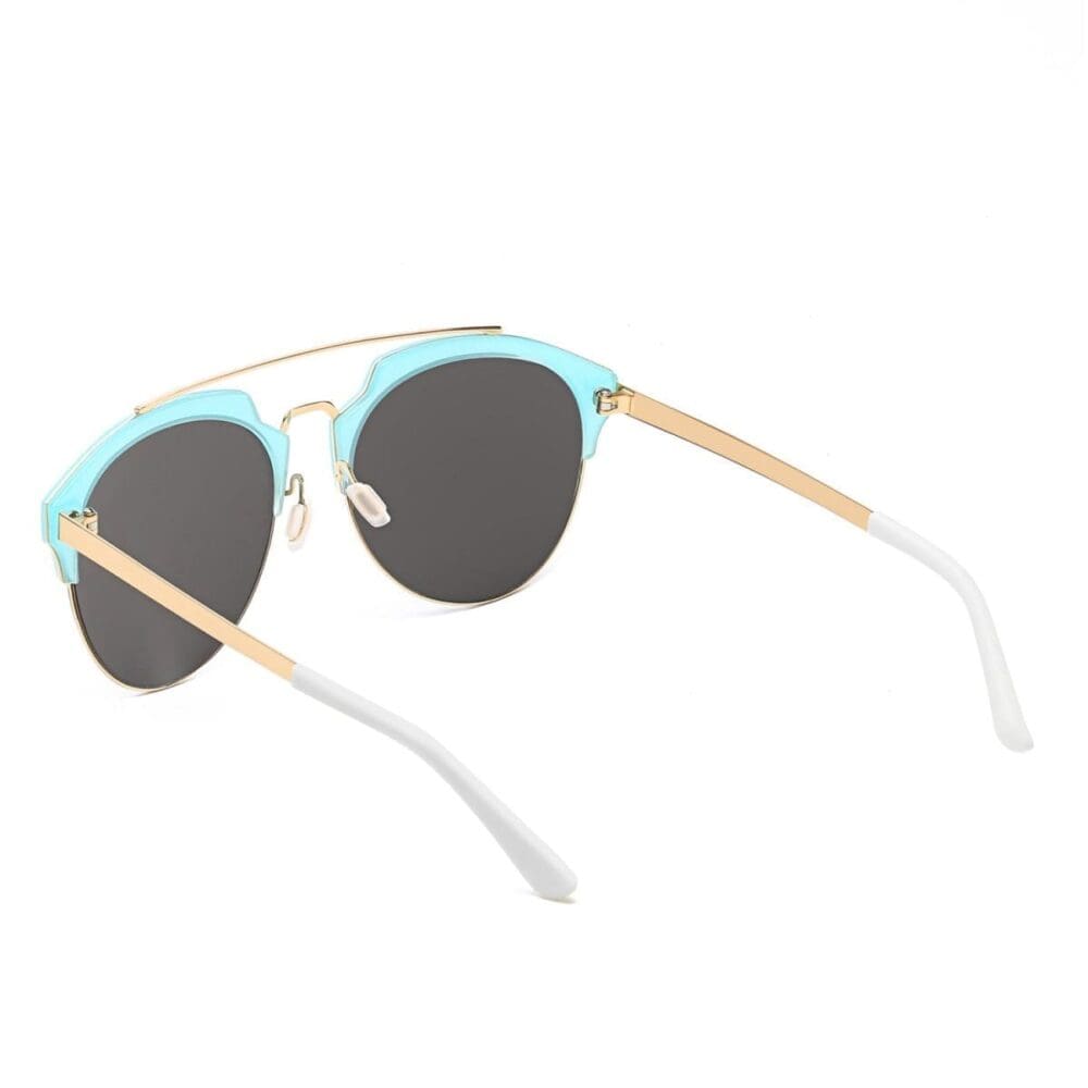 Cramilo Eyewear Corolla Mirrored Horned Sunglasses 18
