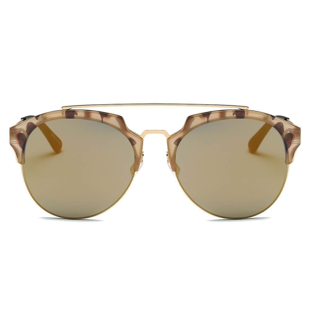 Cramilo Eyewear Corolla Mirrored Horned Sunglasses 2
