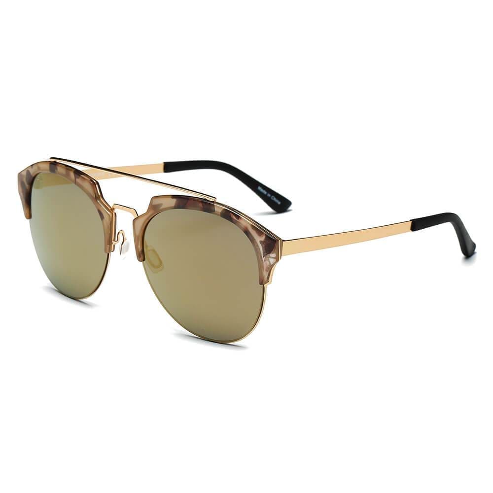 Cramilo Eyewear Corolla Mirrored Horned Sunglasses
