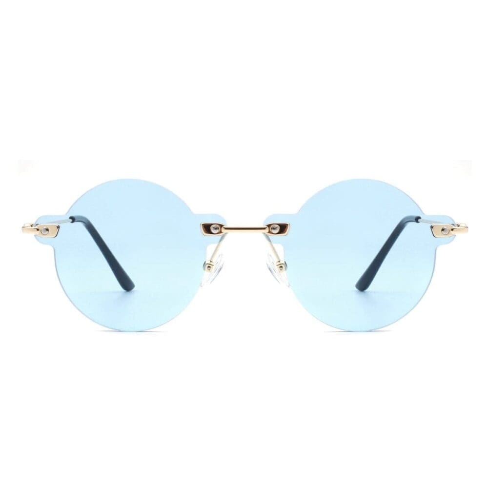 Cramilo Eyewear Crescent Rimless Tinted Vintage Sunglasses 10