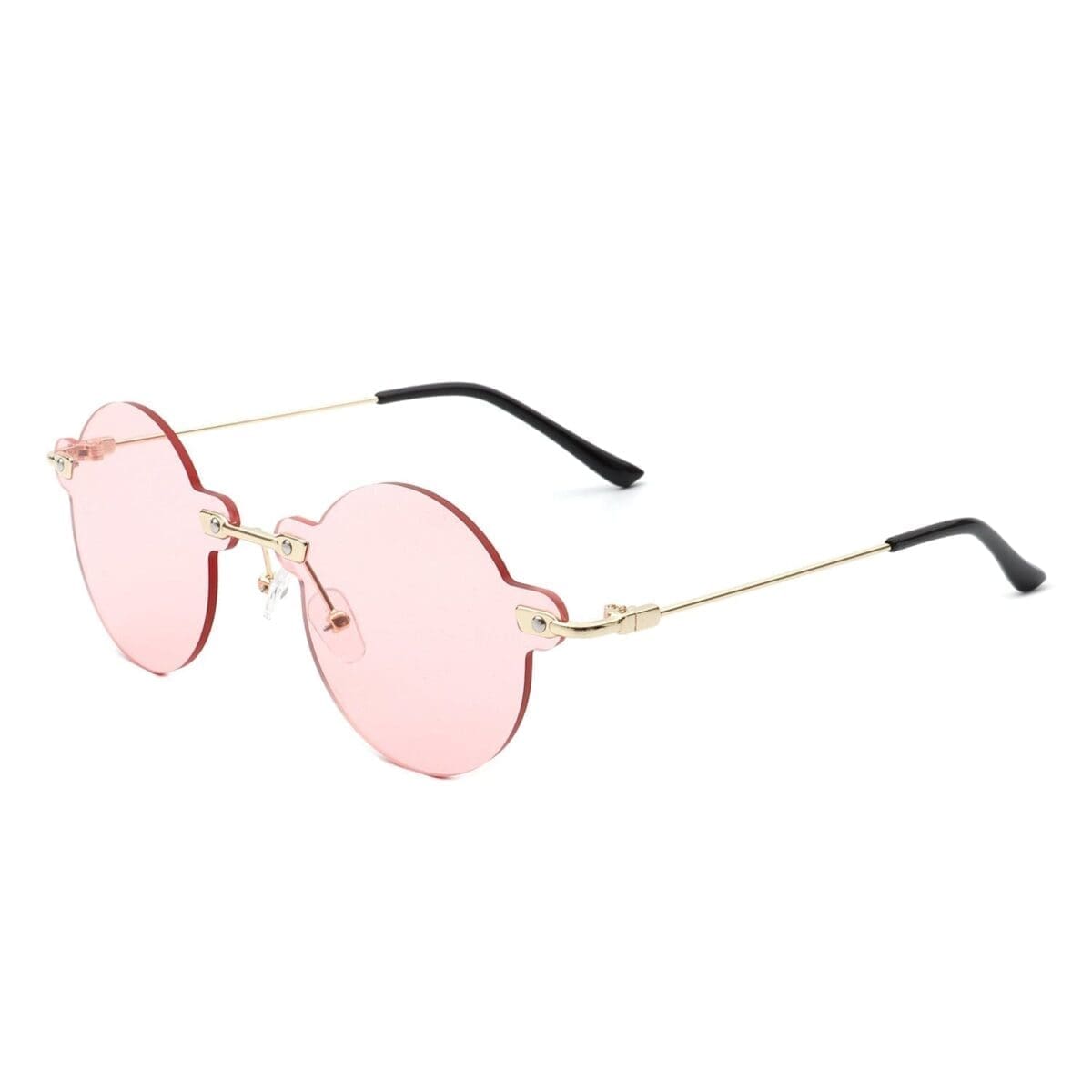 Cramilo Eyewear Crescent Rimless Tinted Vintage Sunglasses 13