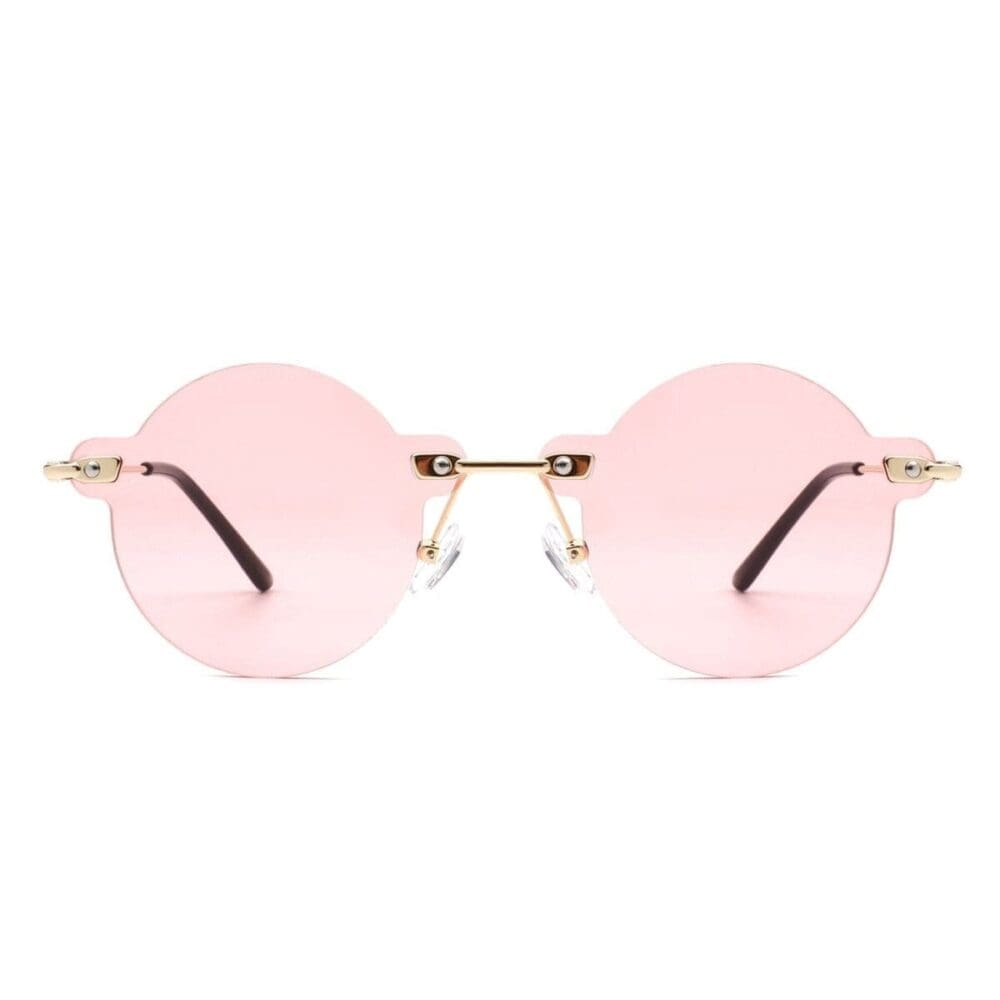 Cramilo Eyewear Crescent Rimless Tinted Vintage Sunglasses 14
