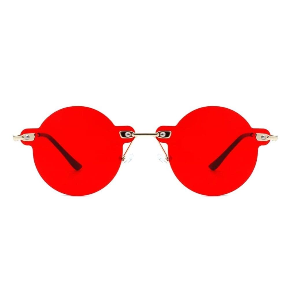 Cramilo Eyewear Crescent Rimless Tinted Vintage Sunglasses 8