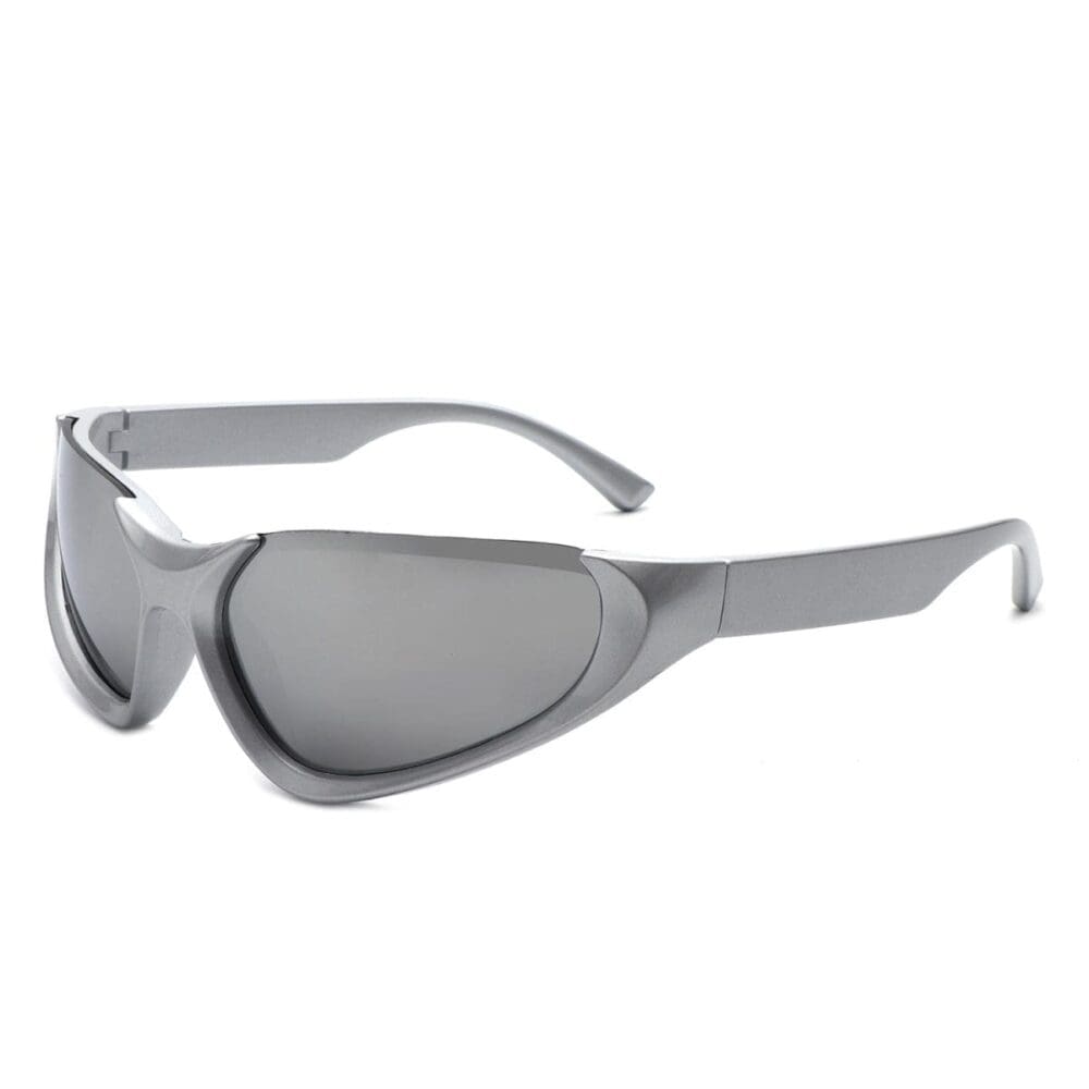 Cramilo Eyewear Dazzling Retro Rectangle Wrap Around Sunglasses 10