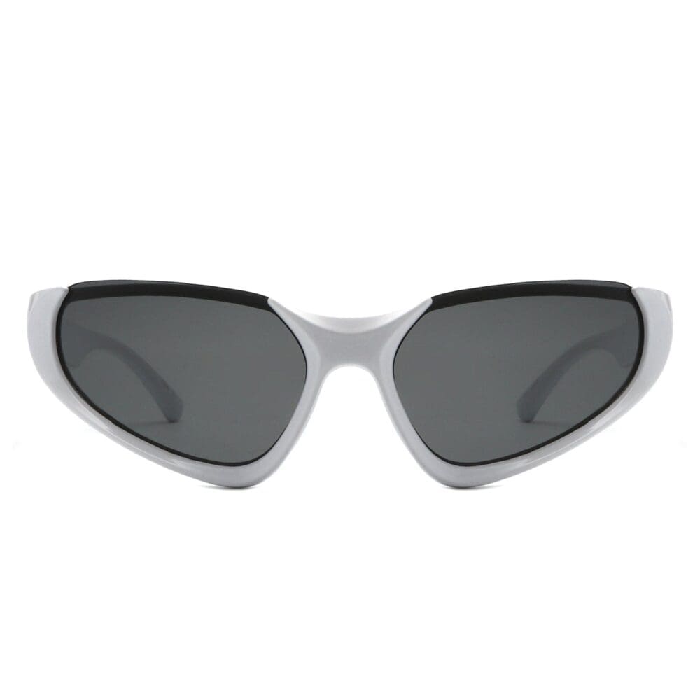 Cramilo Eyewear Dazzling Retro Rectangle Wrap Around Sunglasses 11