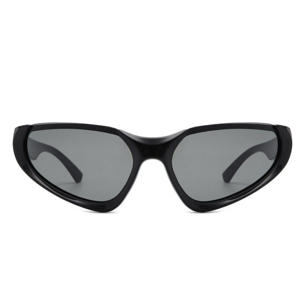 Cramilo Eyewear Dazzling Retro Rectangle Wrap Around Sunglasses 3