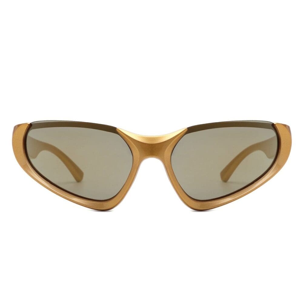 Cramilo Eyewear Dazzling Retro Rectangle Wrap Around Sunglasses 5