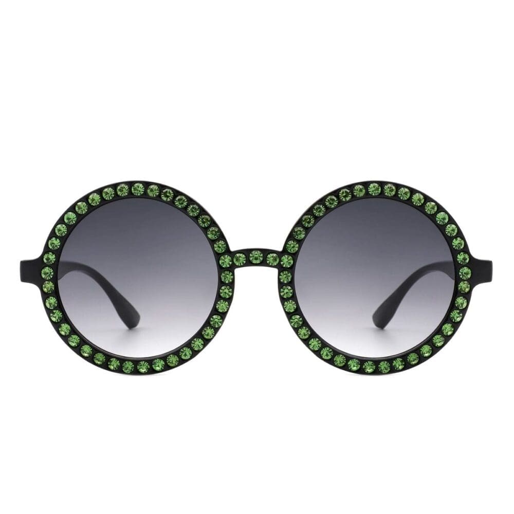 Cramilo Eyewear Dreamwey Rhinestone Circle Sunglasses 11